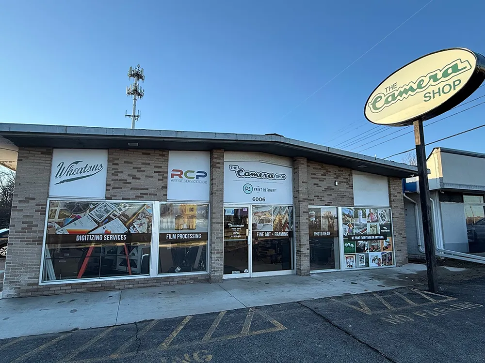 The Camera Shop storefront in Lansing, MI