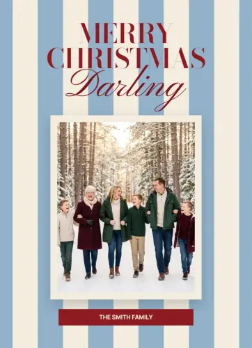Merry Christmas Darling holiday card