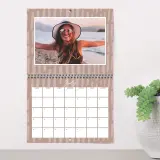 Hanging photo wall calendar