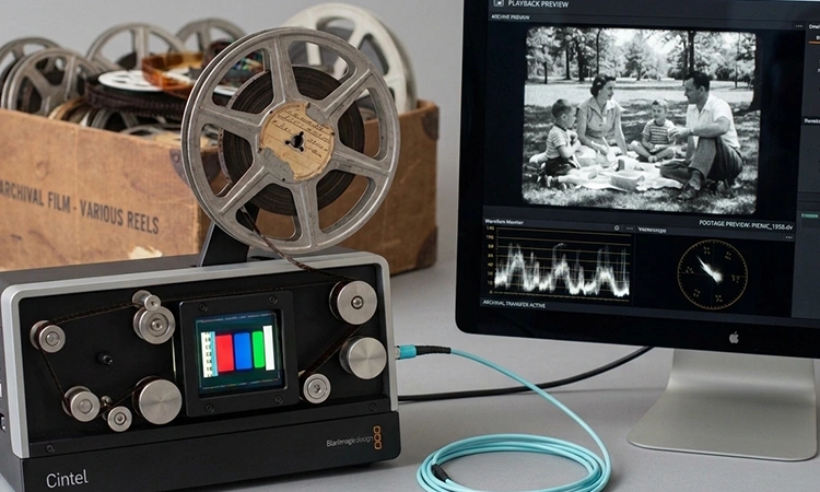 16mm movie film digitized to MP4 and delivered on USB or DVD at Mark's Photo and Video Grand Rapids MI