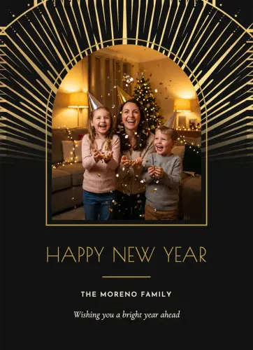 Starburst holiday card