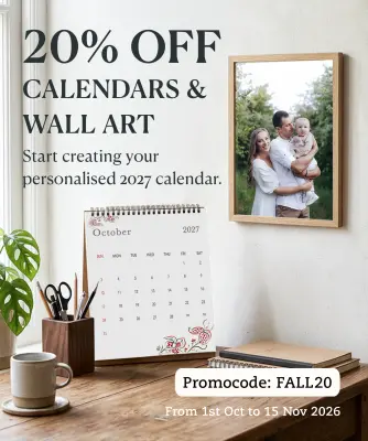 20% Off Calendars & Wall Art
