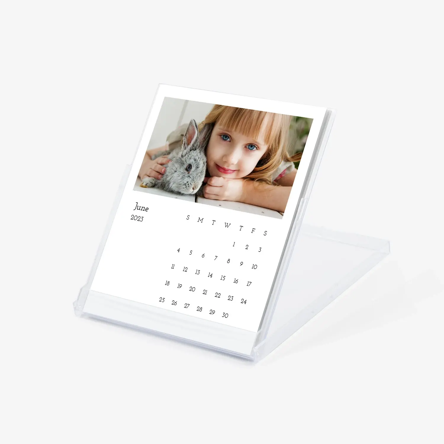 Small desk calendar with photos