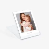 Monthly photo desk calendar in cd case