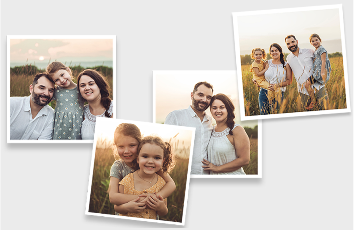 Photo prints in standard and lustre finishes