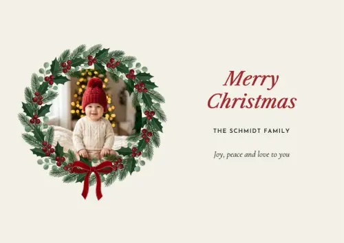 Wreath Ring holiday card