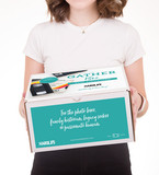 Woman holding The Gather Box for VHS Tapes from Harold's Photo