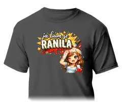 smiješna majica s natpisom ja bum se ranila – tisak na majicu za poklon