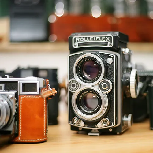 Used vintage film camera