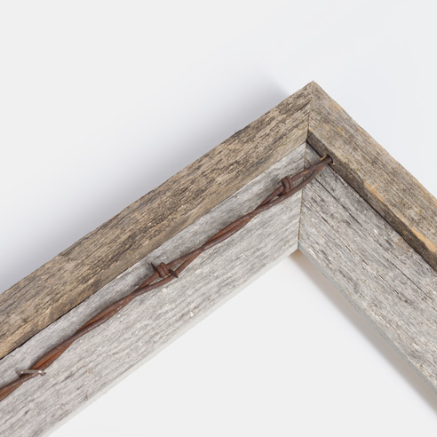 Close Up Wooden Rustic Photo Frame