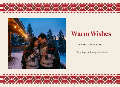 Fair Isle holiday card