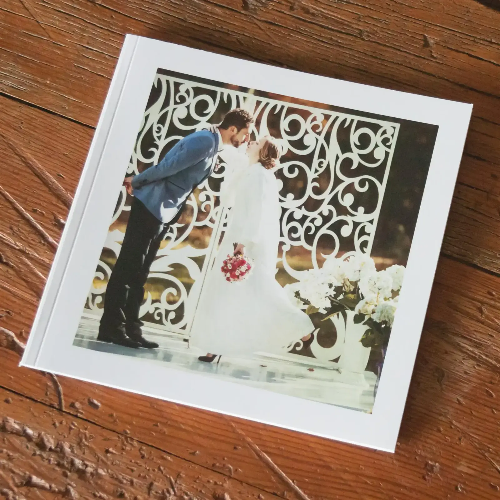 Softcover 6x6 photo book with layflat pages
