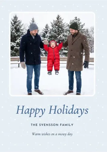 Soft Snowfall holiday card