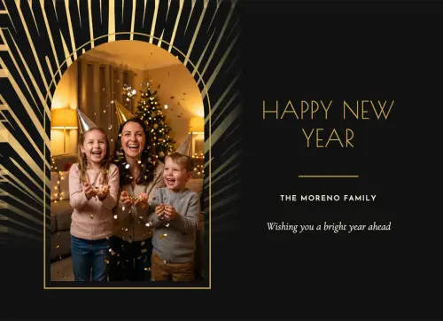 Starburst holiday card