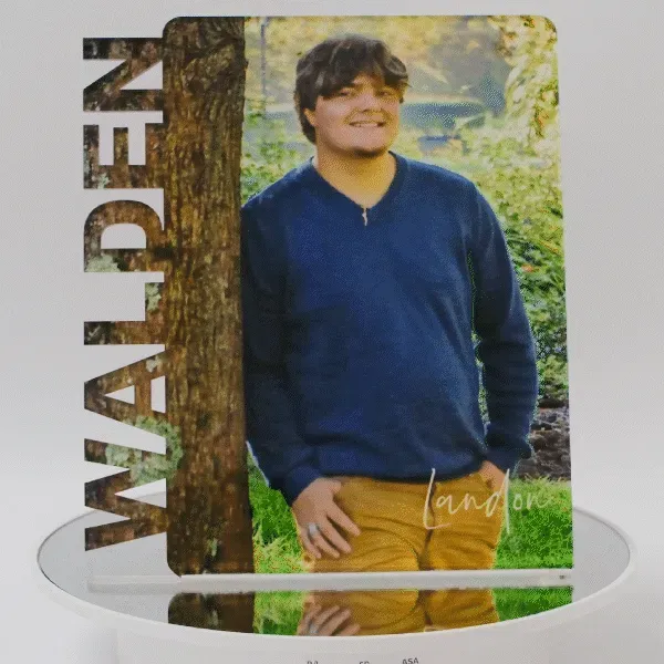 Walden School laser-cut keepsake