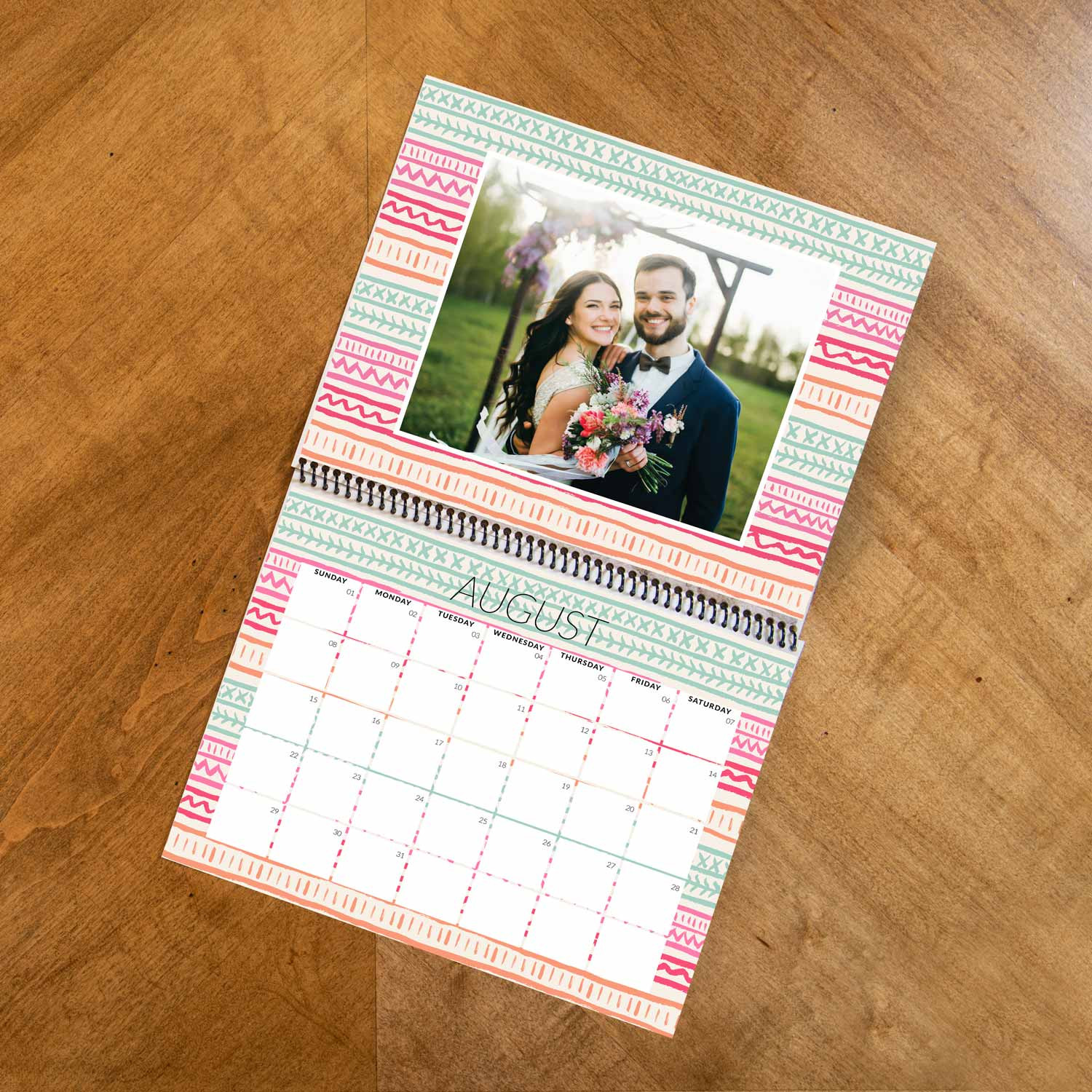Fun calendar with monthly photos