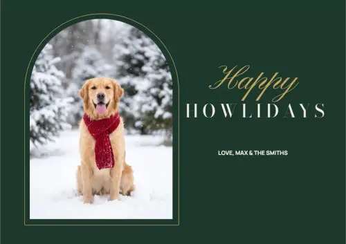 Happy Howlidays holiday card