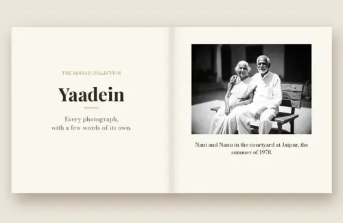 Yaadein caption photo book