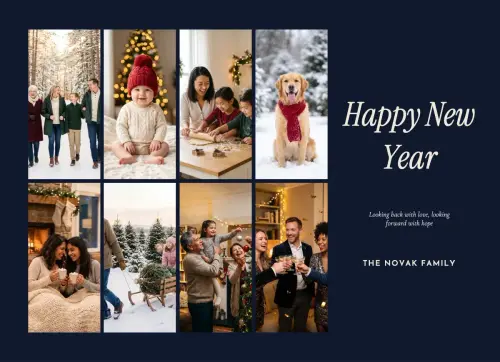Looking Back holiday card