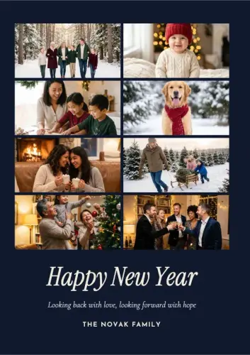 Looking Back holiday card