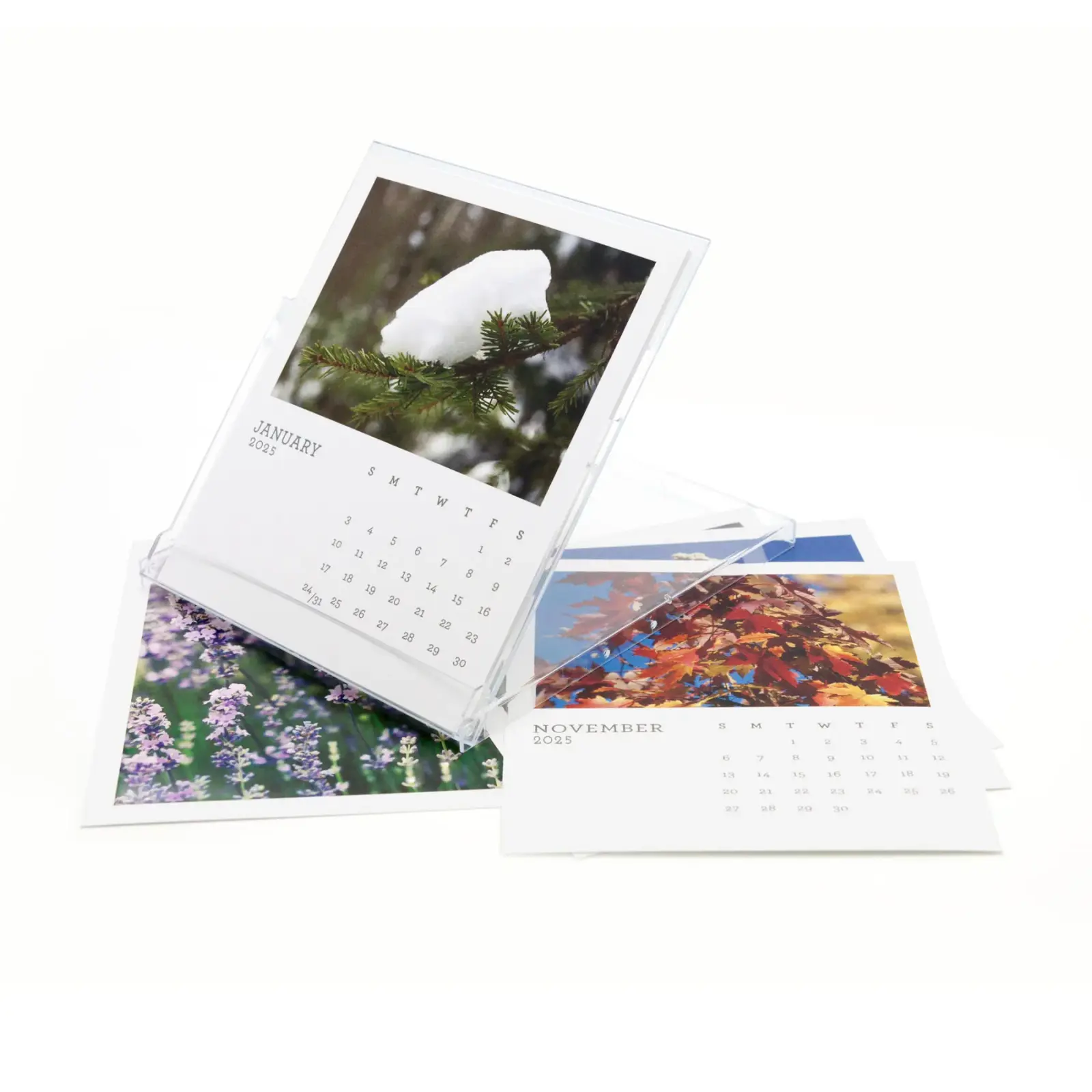 Monthly photo cd desk calendar