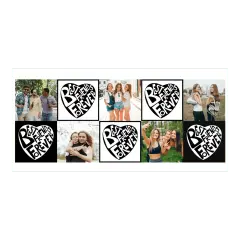 Šalica s kolažom uspomena i porukom koja slavi prijateljstvo, zajedničke trenutke i ekipu za cijeli život.