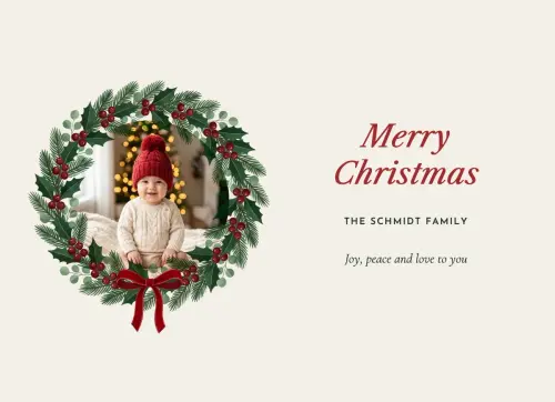 Wreath Ring holiday card