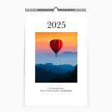 Top coil yearly photo calendar