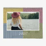 Yearly calendar with photos