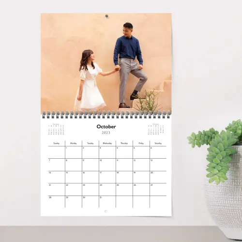 Custom wall calendar