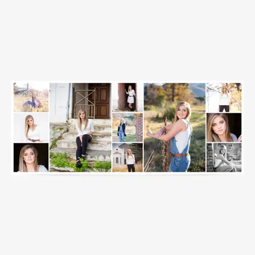 Senior photo collage banner