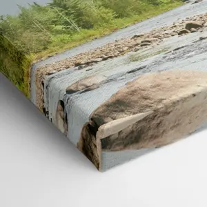 Sides of the image are copied, flipped, and added to the sides. 