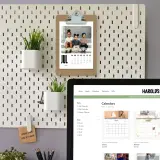 Clip board monthly photo calendar