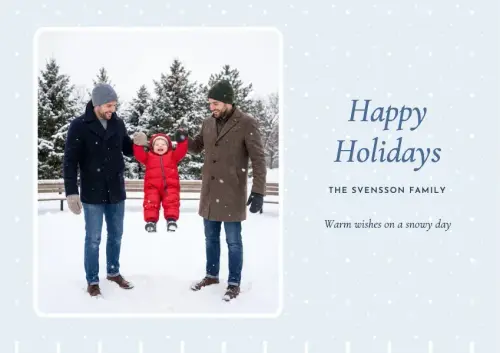 Soft Snowfall holiday card