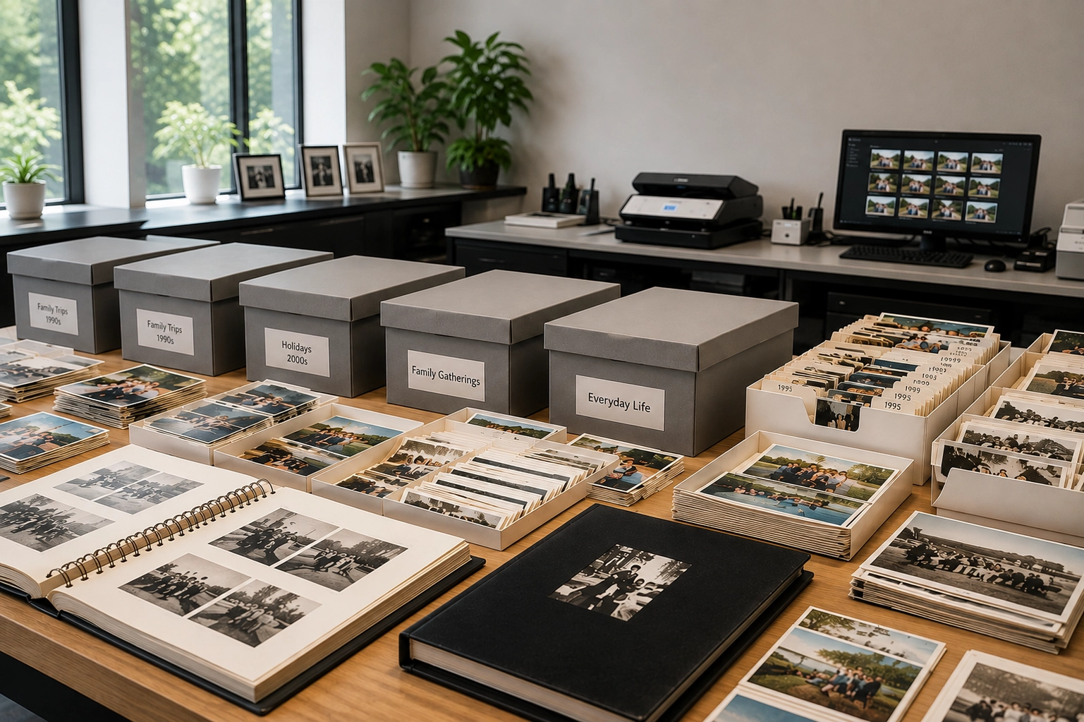 Professional photo scanning at The Print Refinery of Vernon Hills