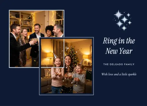 Silver Midnight holiday card