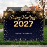 Happy New Year 2027 24 x 18 in yard sign