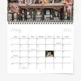 Custom photo wall calendar