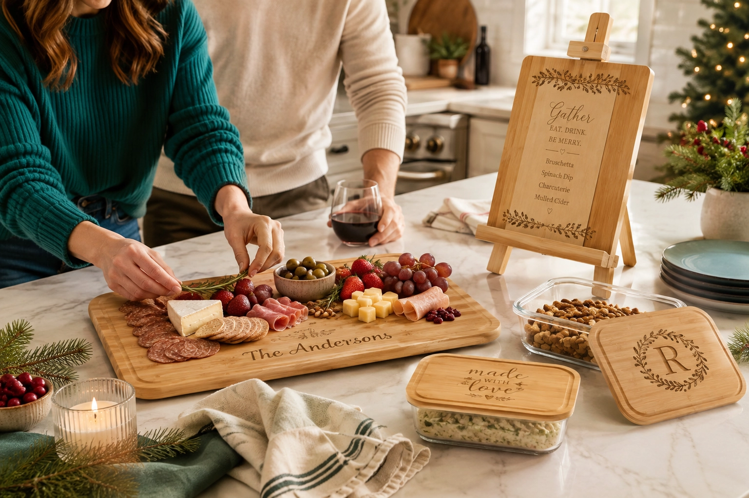 Personalized bamboo gifts for the kitchen