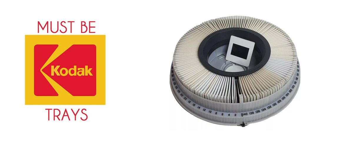 Kodak carousel loaded clockwise with slides numbered in order