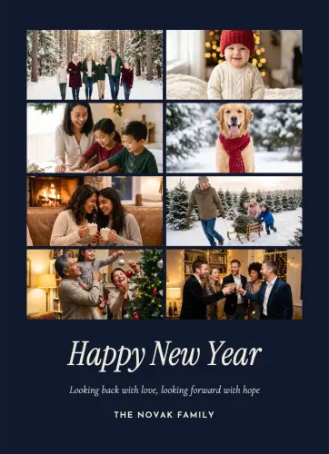Looking Back holiday card