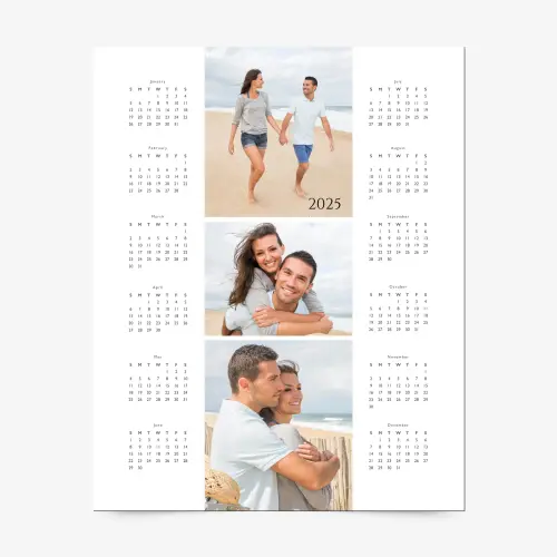 Photo calendar for refrigerator 