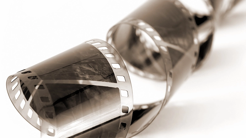 Black-and-white slide mounts and negatives