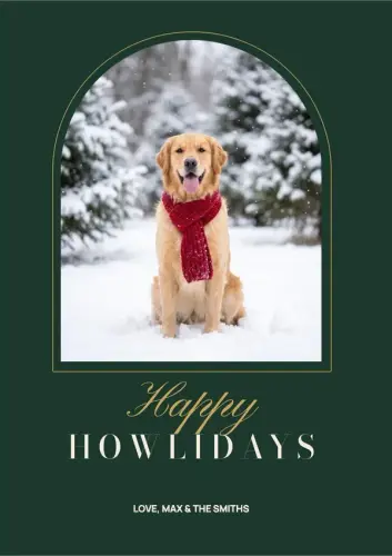 Happy Howlidays holiday card