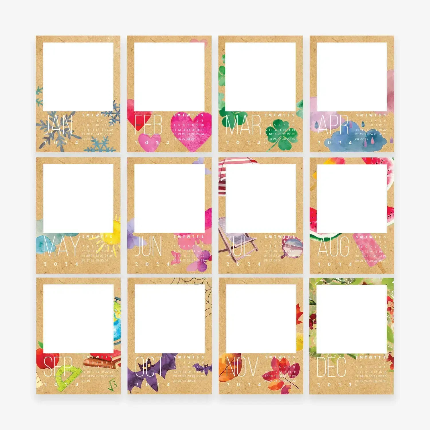 Photo calendar for kids