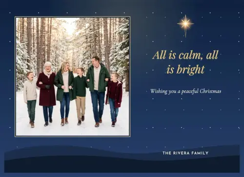 All Is Calm holiday card