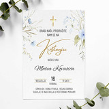 Elegantna pozivnica za krštenje koja uključuje tekst koji se može mijenjati