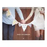Traditional calendar with photos