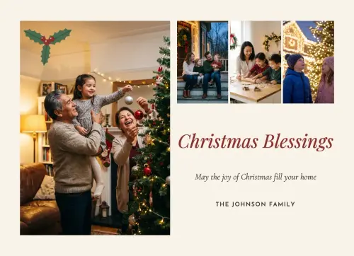 Blessings Collage holiday card