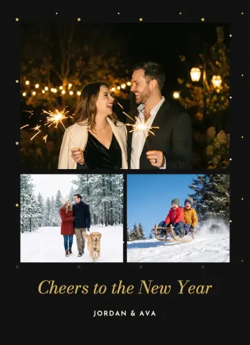 Midnight Cheers holiday card
